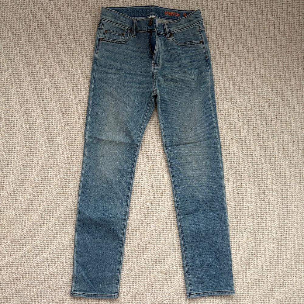 Jcrew Boys Stretch Straight Leg Jeans (12)
